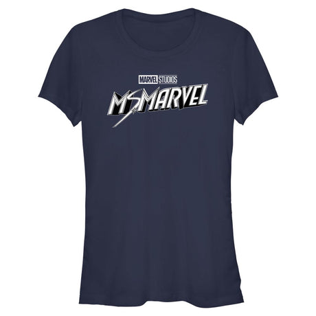 Junior's Marvel Black and White T-Shirt