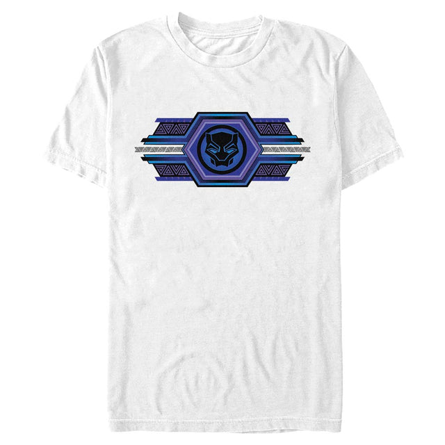 Men's Marvel Black Panther Wakanda Forever Sigil Hexes T-Shirt