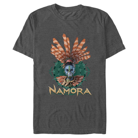 Men's Marvel Black Panther Wakanda Forever Namora Fin Crown T-Shirt