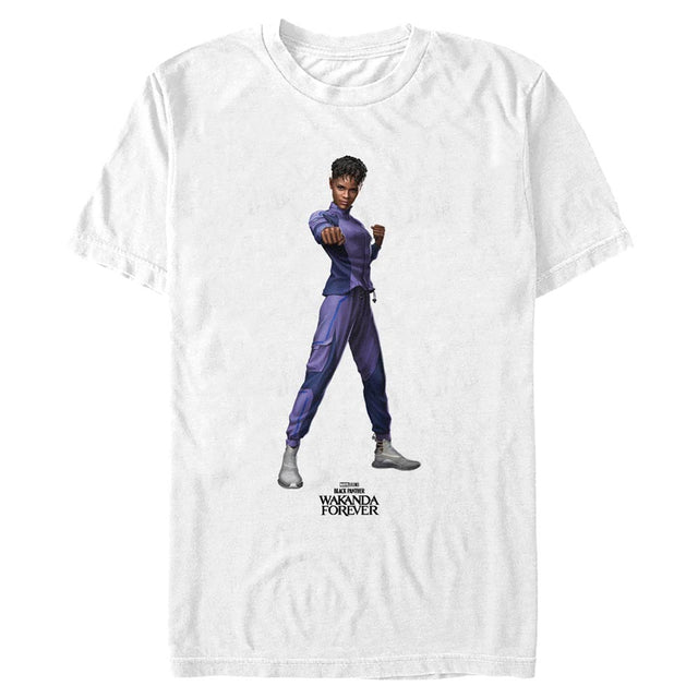 Men's Marvel Black Panther Wakanda Forever Shuri Blank T-Shirt