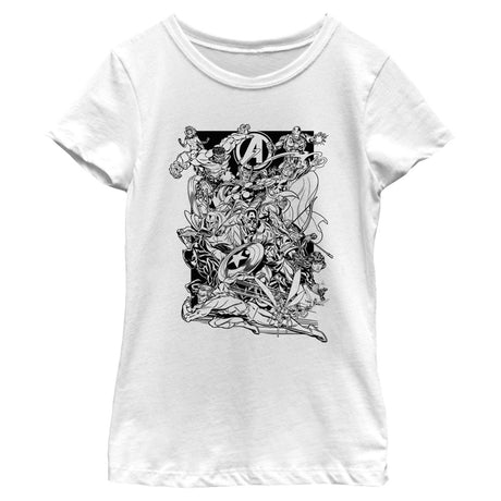Girl's Marvel Avengers Classic No Filler T-Shirt